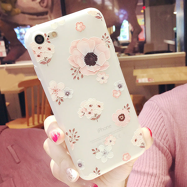 Flowers Phone Case For Iphone6/6s/6p/7/7plus/8/8plus
