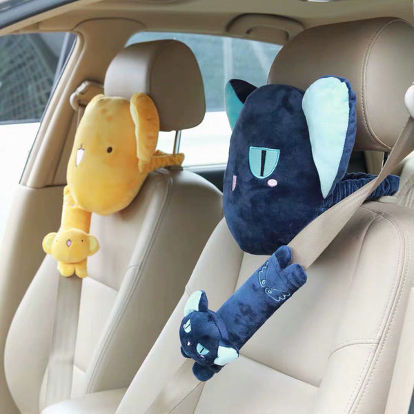 Kawaii Cartoon Headrest And Shoulder Pad