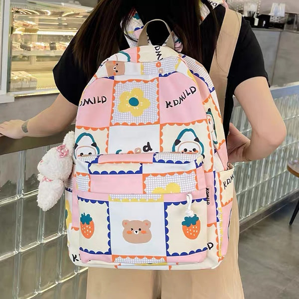 Kawaii Printed Backpack