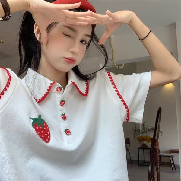 Cute Strawberry T-Shirt & Short