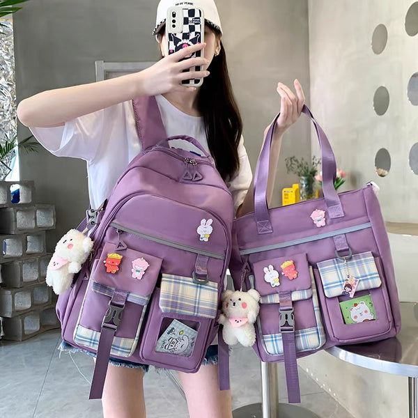 Cute Style Backpack Set