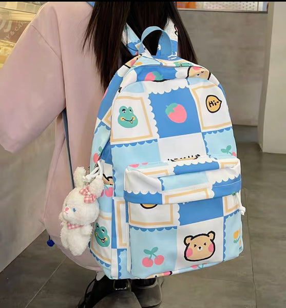 Kawaii Printed Backpack