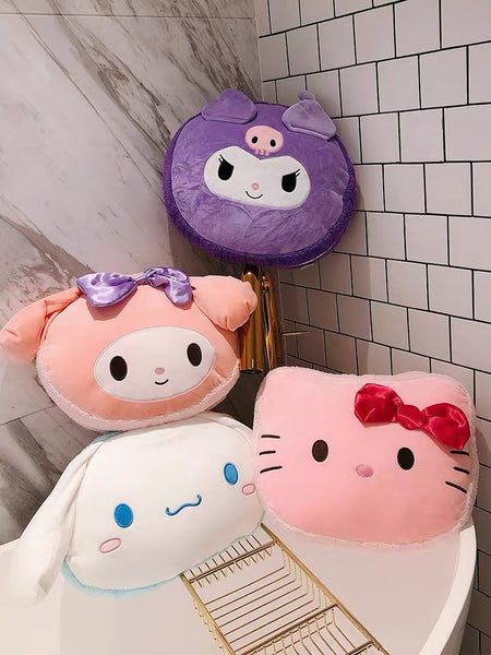 Cute Cartoon Pillow & Blanket