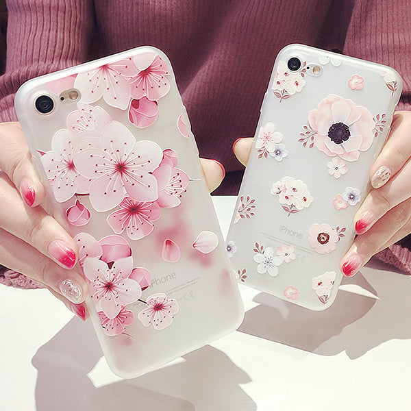 Flowers Phone Case For Iphone6/6s/6p/7/7plus/8/8plus