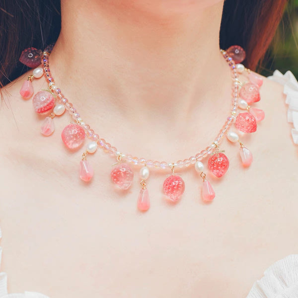 Cute Strawberry Necklace