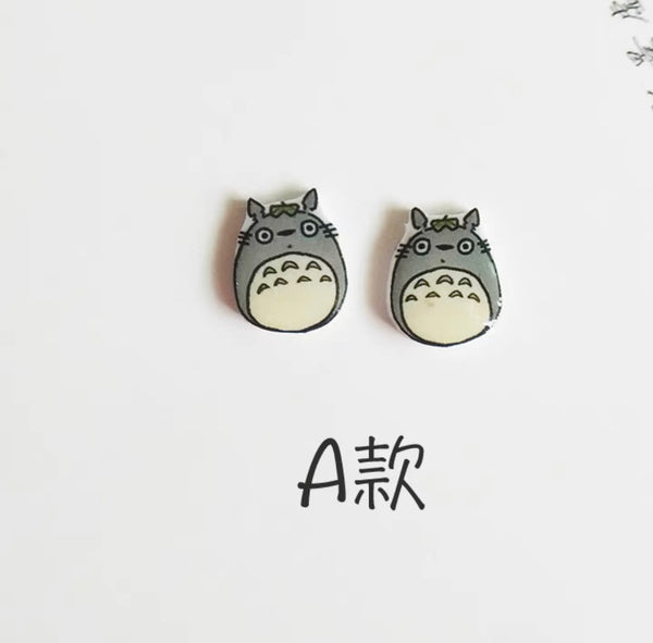 Cute Totoro Ear Stud