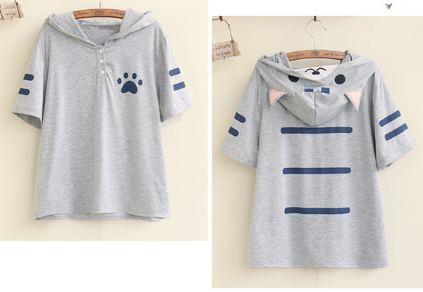 Lovely Cat Hooded T-shirt