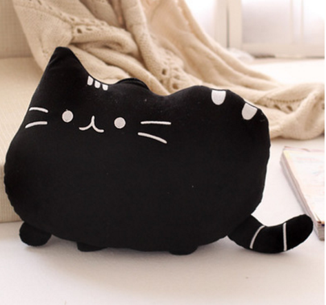 Greedy Cat Pillow