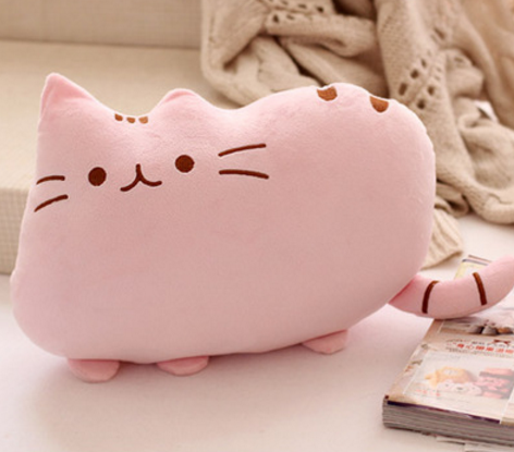 Greedy Cat Pillow