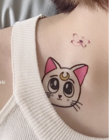Sailor Cat Tattoo Sticker