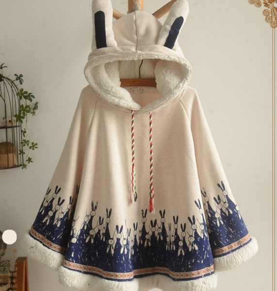 Cute Rabbit Cloak Coat