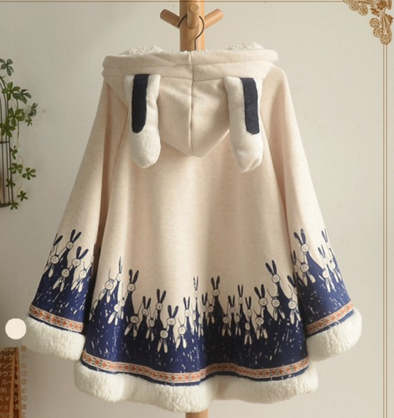 Cute Rabbit Cloak Coat