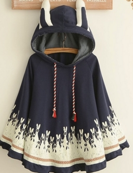 Cute Rabbit Cloak Coat