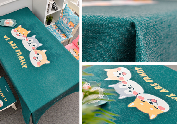 Cute Dog Tablecloth