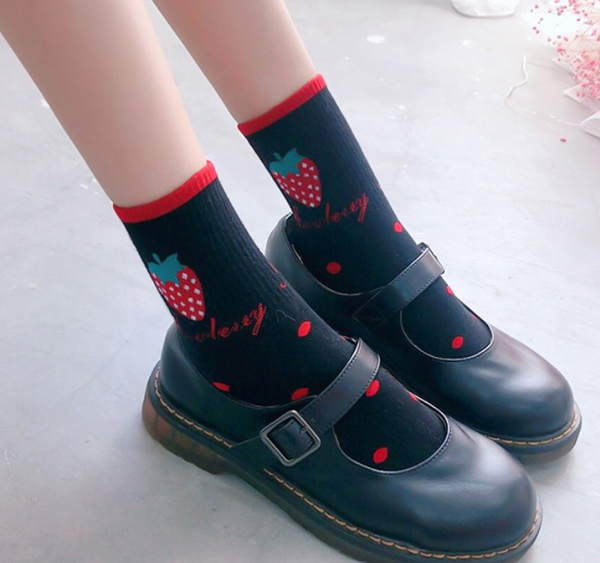 Cute Strawberry Socks
