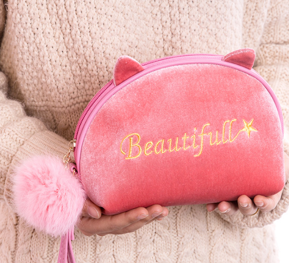 Cat Ears Makeup Bag