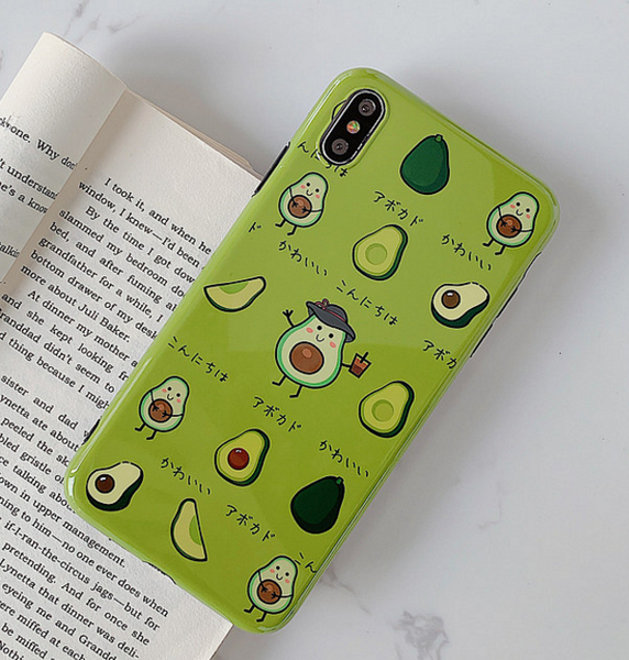 Cute Avocado Phone Case For Iphone6/6s/6p/7/8/7/8plus/X/XS/XR/XSmax