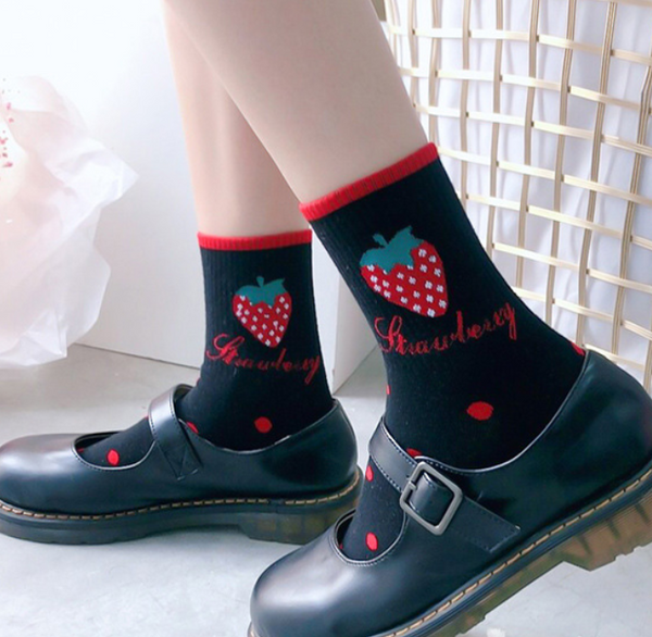 Cute Strawberry Socks