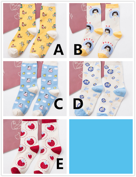 Cute Printed Socks