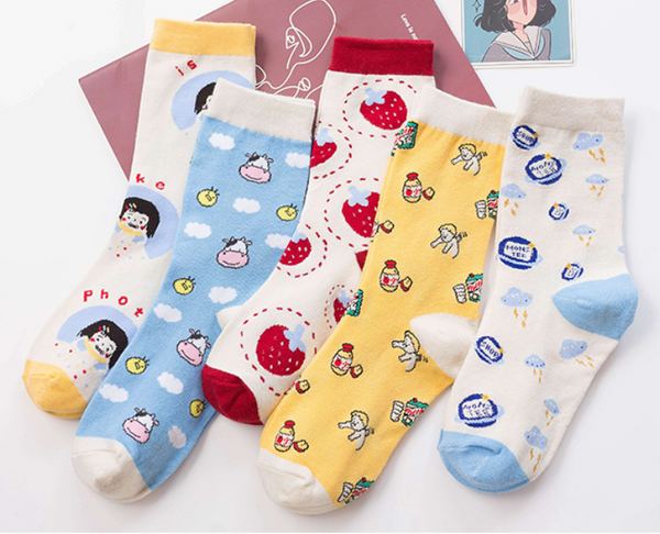Cute Printed Socks