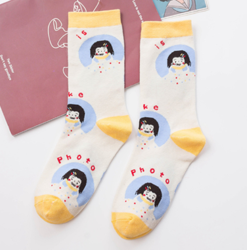 Cute Printed Socks