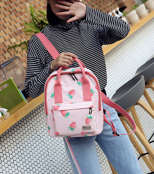 Strawberry Printed Bag