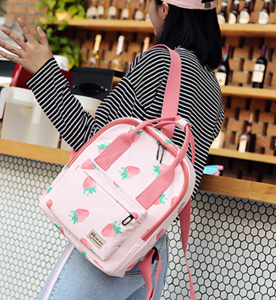 Strawberry Printed Bag