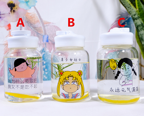 Cute Girl Printed Bottle