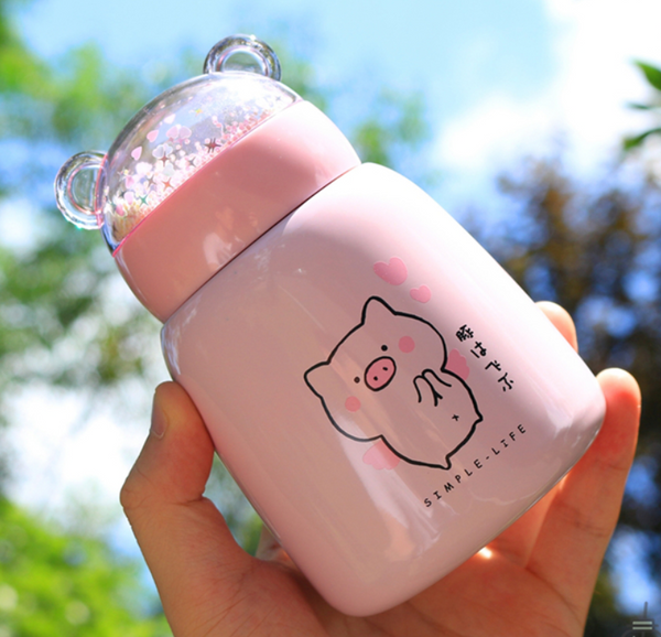 Kawaii Pig Vacuum Cup