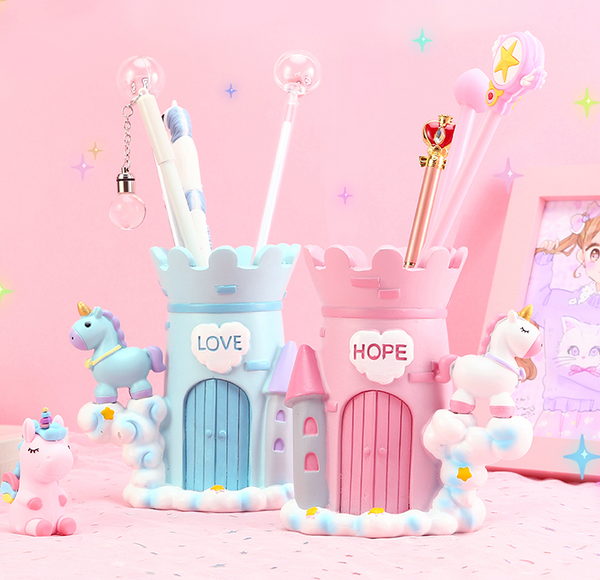 Kawaii Unicorn Brush Pot