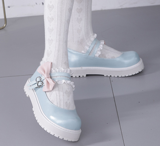Kawaii Bowknot Lolita Shoes