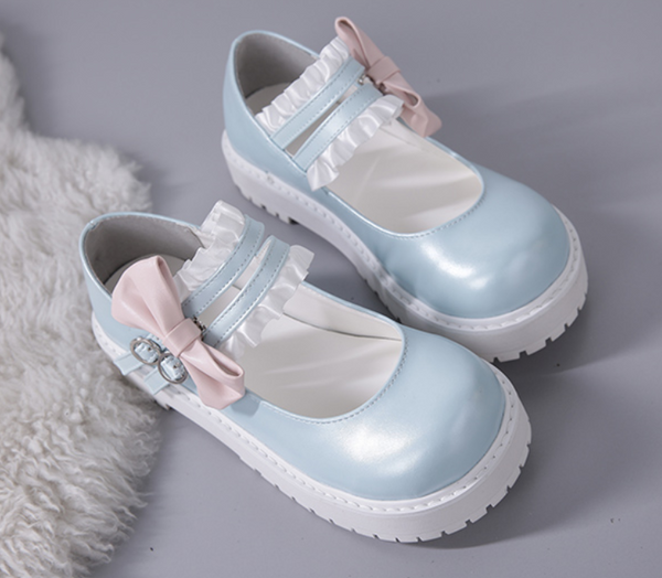 Kawaii Bowknot Lolita Shoes