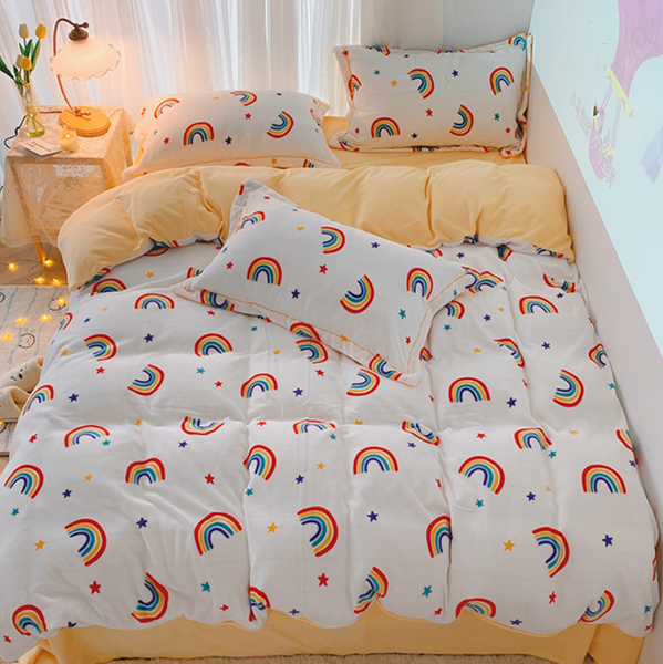 Cute Rainbow Bedding Set