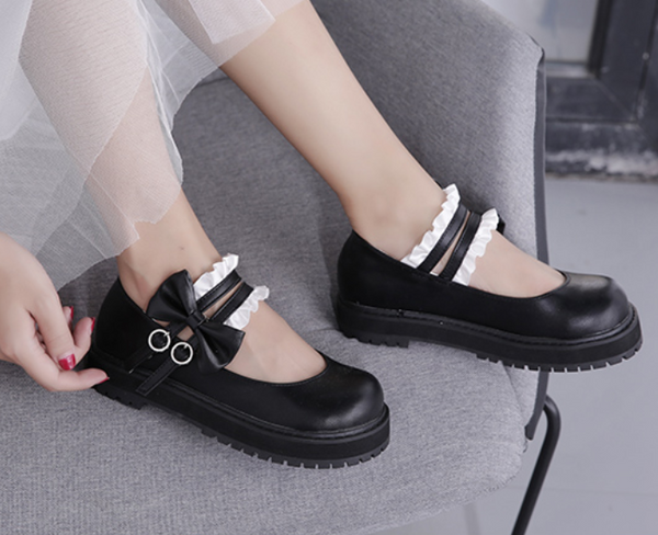 Kawaii Bowknot Lolita Shoes