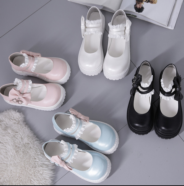 Kawaii Bowknot Lolita Shoes