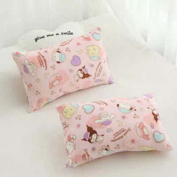 Cute Printed Blanket & Pillow Case