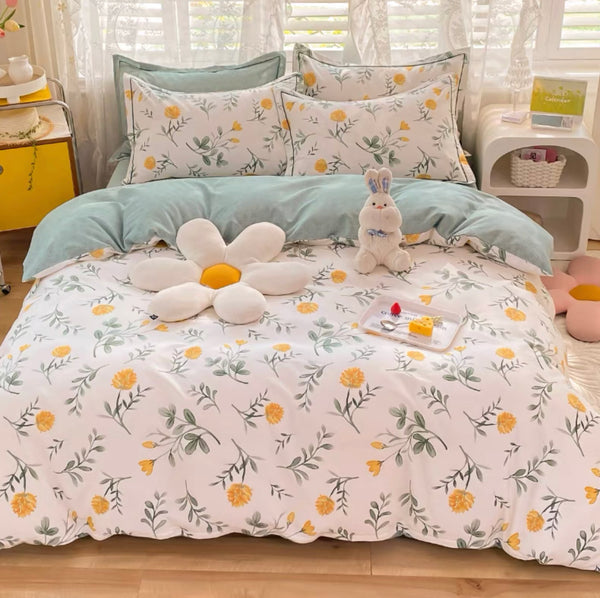 Cute Flowers Bedding Set
