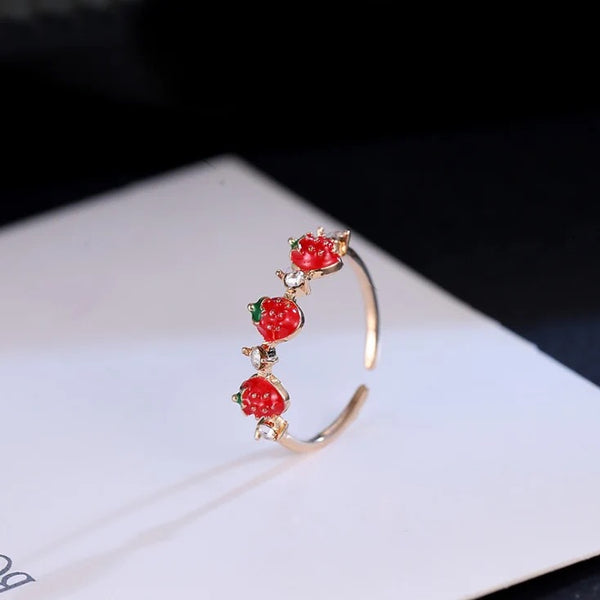 Cute Strawberry Ring