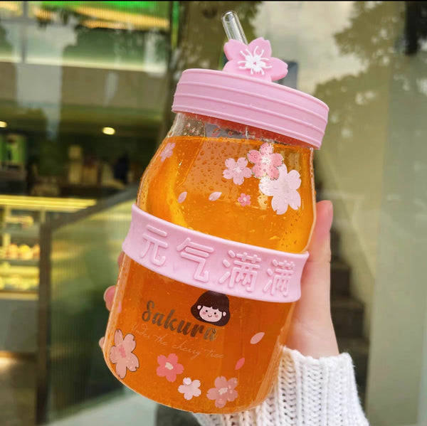 Cute Sakura Drinking Bottle