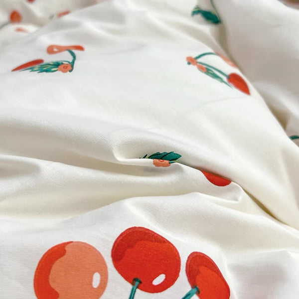 Plaid Cherry Bedding Set
