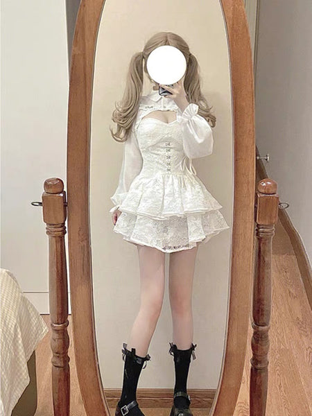 Cute Style Dress Suit