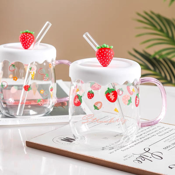 Cute Strawberry Drinking Cup