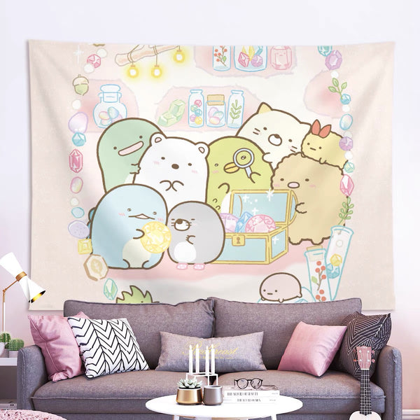 Kawaii Animals Bedside Cloth