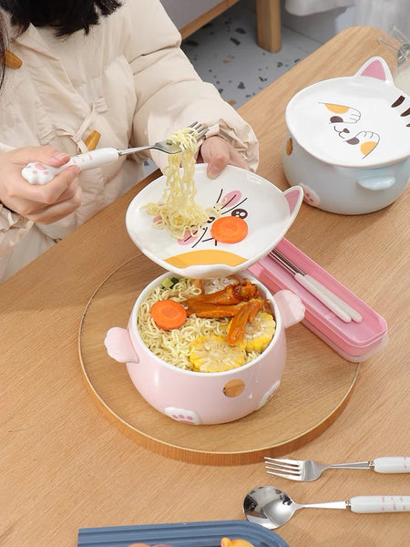 Kawaii Cat Bowl