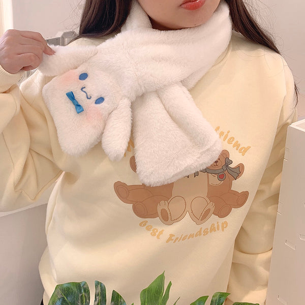 Cute Cinnamoroll Scarf & Gloves