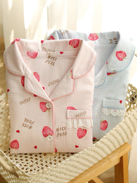 Cute Strawberry Pajamas