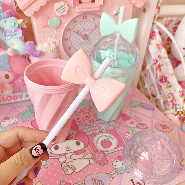 Sweet Bowknot Drinking Cup