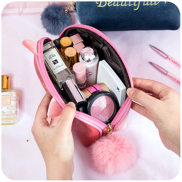 Cat Ears Makeup Bag
