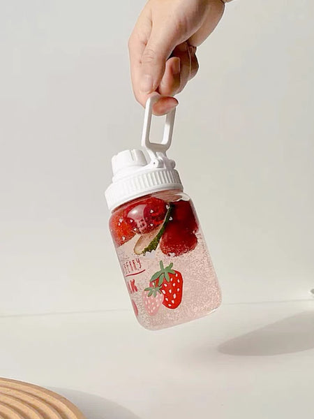 Cute Strawberry Milk Drinking Bottle