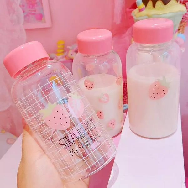 Cute Strawberry Drinking Bottle